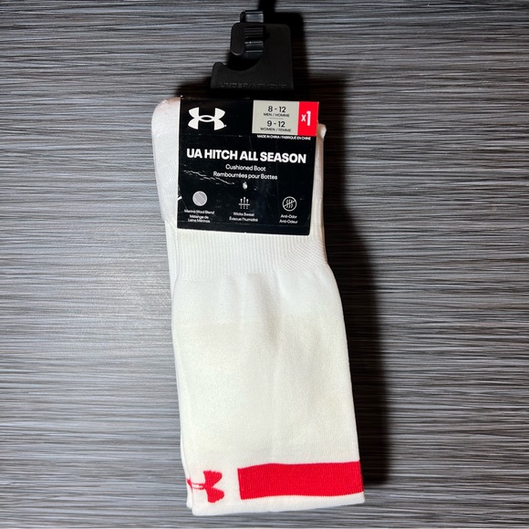 UNDER ARMOUR UA Hitch All Season Wool Blend Boot Socks Men 8-12 Women 9-12 - Picture 1 of 4